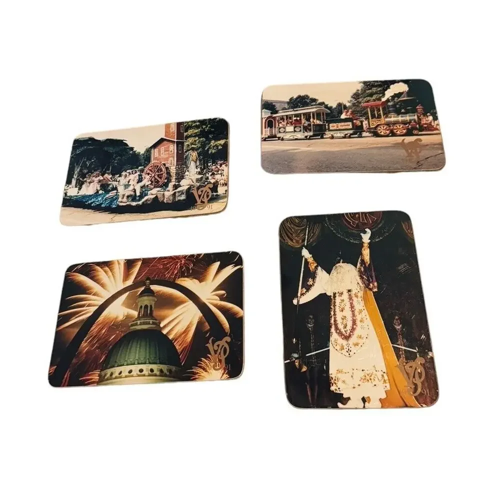 Veiled Prophet 1991 St. Louis Coasters (4) Cork VTG Missouri Secret Society READ